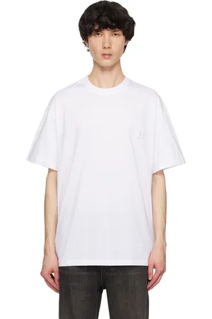 WOOYOUNGMI White Mother of Pearl Back Logo T-shirt