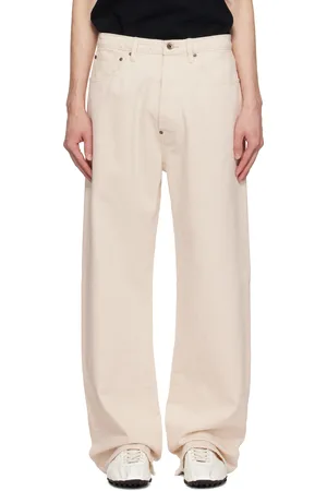 Maison Margiela Beige Buckle Jeans