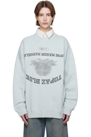 Maison Margiela Blue Printed Sweatshirt
