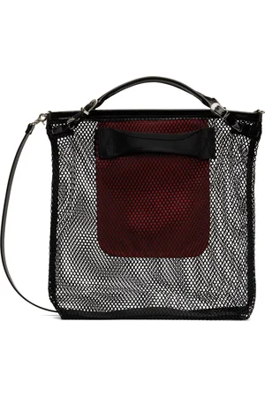 TOGA PULLA Black Mesh Shoulder Bag