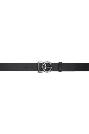 Dolce & Gabbana Black Lux Leather Belt