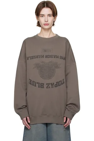 Maison Margiela Brown Printed Sweatshirt