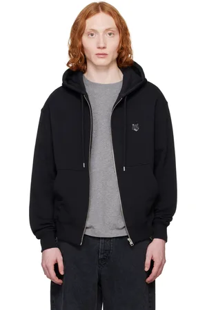 Maison Kitsuné Black Bold Fox Head Comfort Zipped Hoodie