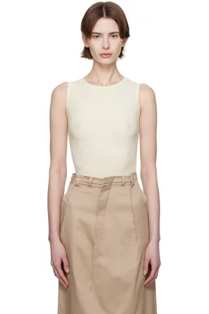 Maison Margiela Beige Lycra Jersey Bodysuit