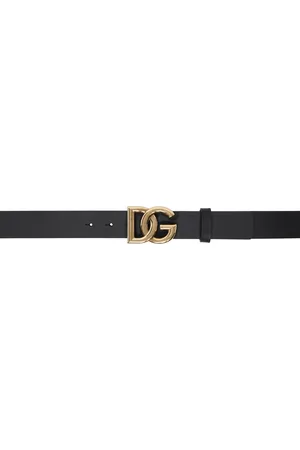 Dolce & Gabbana Black Lux Leather Belt