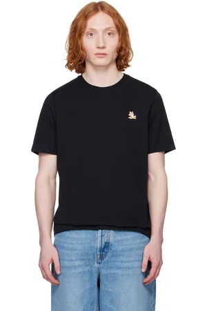 Maison Kitsuné Black Chillax Fox Patch Regular T-shirt