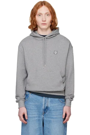 Maison Kitsuné Gray Bold Fox Head Patch Comfort Hoodie
