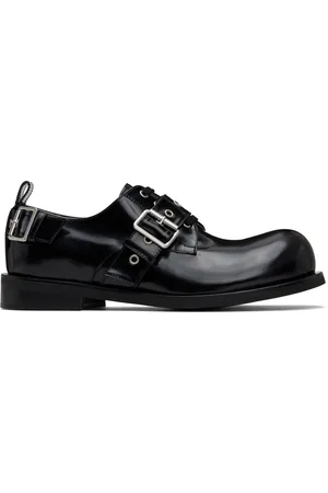 We11 Done SSENSE Exclusive Black Balloon Strap Derbys