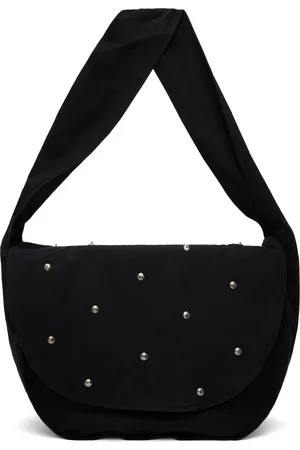 SONG FOR THE MUTE Black Metal Bead Messenger Bag