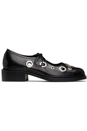Nicole Saldanã Black Fabiana Eyelet Loafers