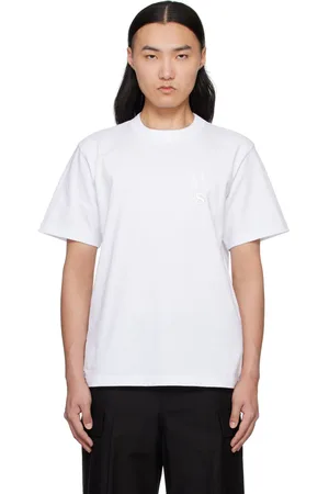 SACAI White WTAPS Edition Flock Print T-shirt