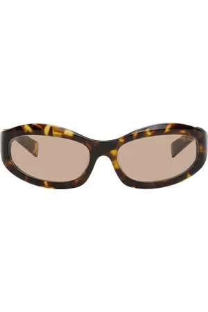 Miu Miu Brown Miu Glimpse Sunglasses