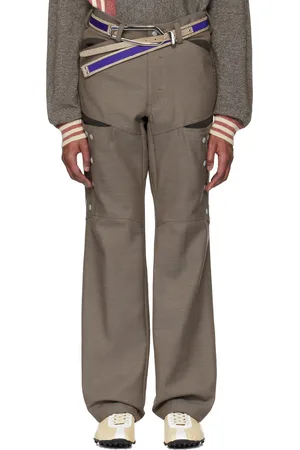Kiko Kostadinov Brown Inex Snap Trousers