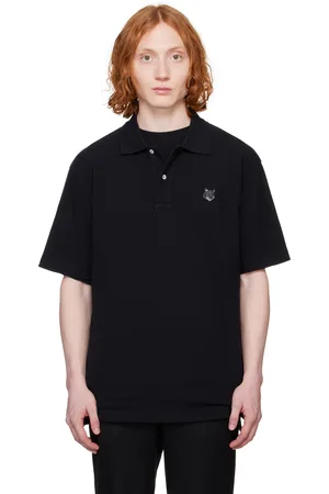 Maison Kitsuné Black Bold Fox Head Patch Comfort Polo