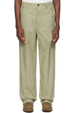 VISVIM Green Wide Chino Trousers