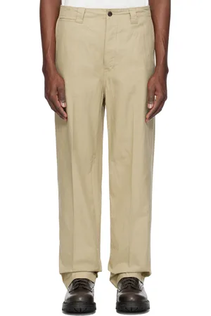 VISVIM Beige Wide Chino Trousers