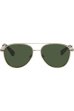 Burberry Gold Aviator Sunglasses