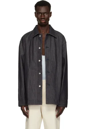 Jil Sander Blue Oversized Denim Overshirt