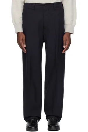 VISVIM Navy Wide Chino Trousers
