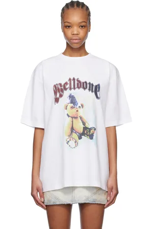 We11 Done White Punk Teddy T-shirt