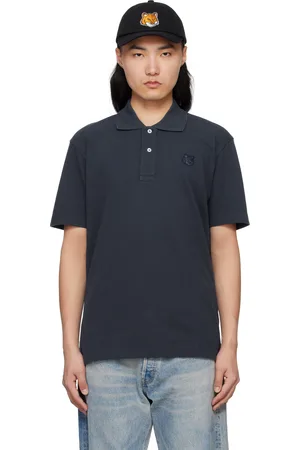 Maison Kitsuné Navy Bold Fox Head Patch Comfort Polo