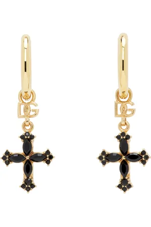 Dolce & Gabbana Gold Small Cross Earrings