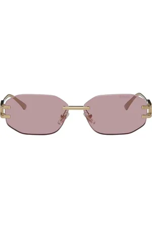 VERSACE Gold Damier Plaque Sunglasses
