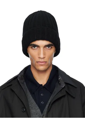 Maison Margiela Black Felted Wool Beanie