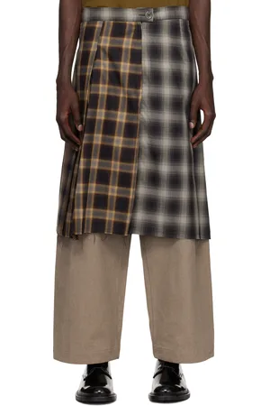 SONG FOR THE MUTE Black Pleated Shorts