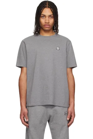 Maison Kitsuné Gray Bold Fox Head Patch Comfort T-shirt