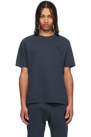 Maison Kitsuné Navy Bold Fox Head Patch Comfort T-shirt