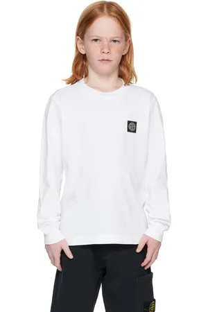 Stone Island Kids White 20447 30/1 Cotton Jersey T-shirt
