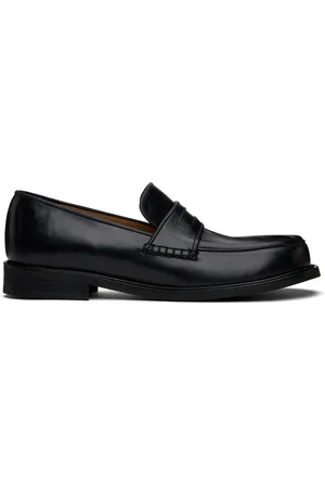 No Idea Black Wide Dough Loafers