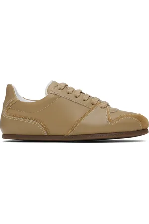 Moschino Taupe Tennis Sneakers