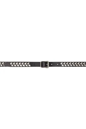 LEMAIRE Brown Almond Stud 20 Belt