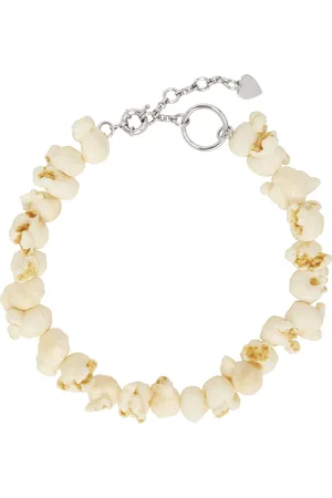 Acne Studios Off-White Popcorn Shape Necklace