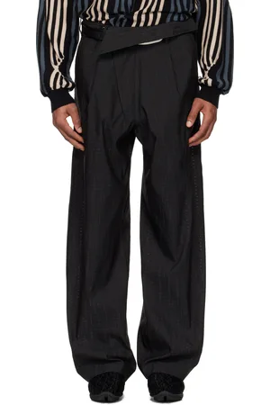 Kiko Kostadinov Black Navin Wide Trousers