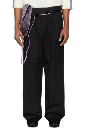 Kiko Kostadinov Black Navin Wide Leg Trousers