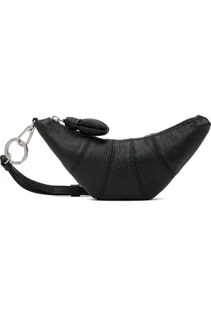 LEMAIRE Black Cross-Body Croissant Coin Pouch