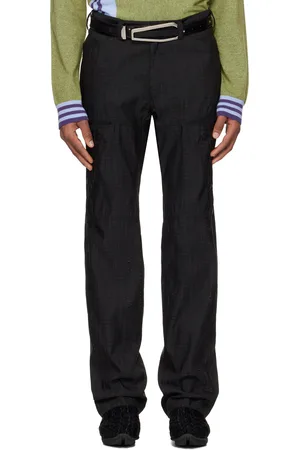 Kiko Kostadinov Black Inex Snap Trousers