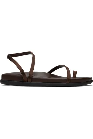 Ancient Greek Sandals Brown Eleftheria Footbed Sandals