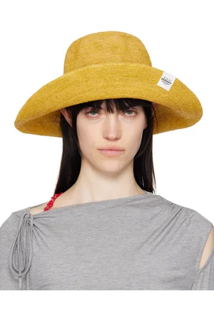 Ruslan Baginskiy Yellow Straw Bucket Hat