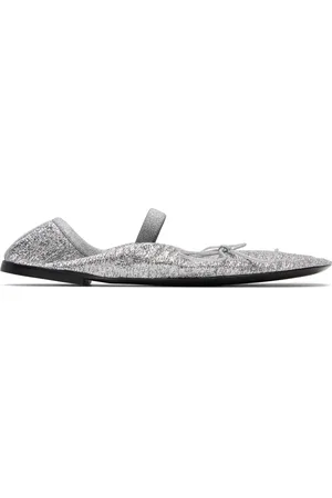 Proenza Schouler Silver Glove Mary Jane Ballerina Flats
