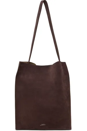 STUDIO NICHOLSON Brown Doublet Type 2 Suede Tote