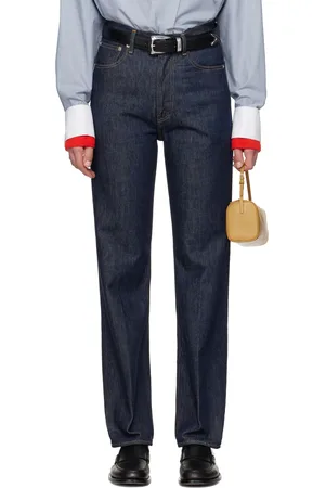 Auralee Indigo Hard Twist Denim 5P Jeans