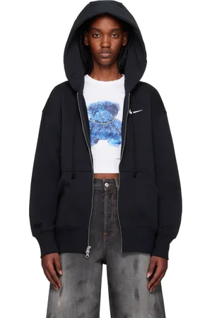 Nike Black Oversized Full-Zip Hoodie