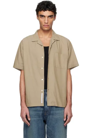 NANAMÍCA Beige Open Collar Panama S/S Shirt