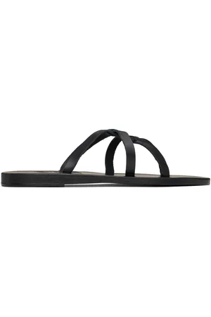 Ancient Greek Sandals Black Egopi Sandals
