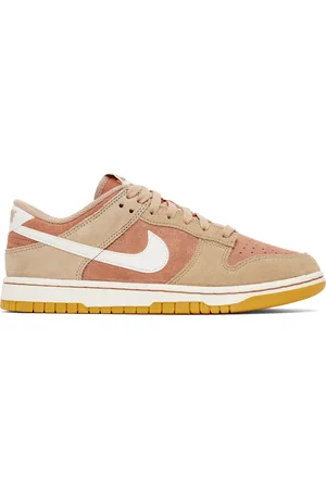 Nike Pink & Brown Dunk Low Retro SE Sneakers