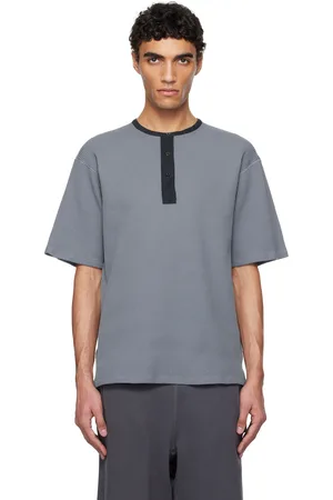 NANAMÍCA Blue Henry Neck Thermal Sweat Henley